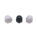 DIN1587 In stock high quality white black nylon plastic hex domed cap nut